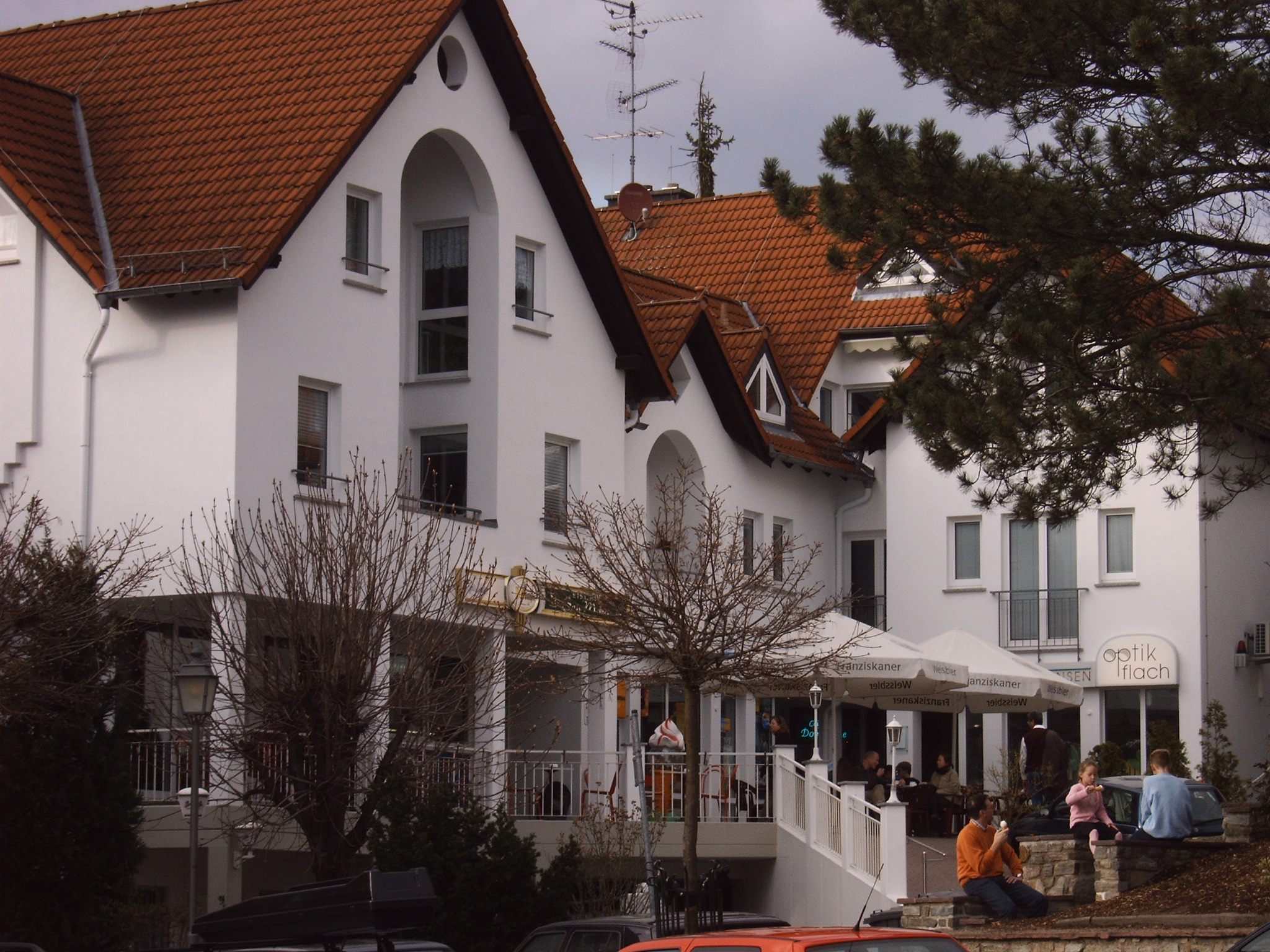 Blick auf unsere Eisdiele.